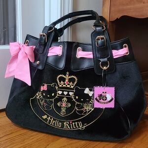 Hello Kitty Daydreamer Velour Bag Viral HTF 🎀